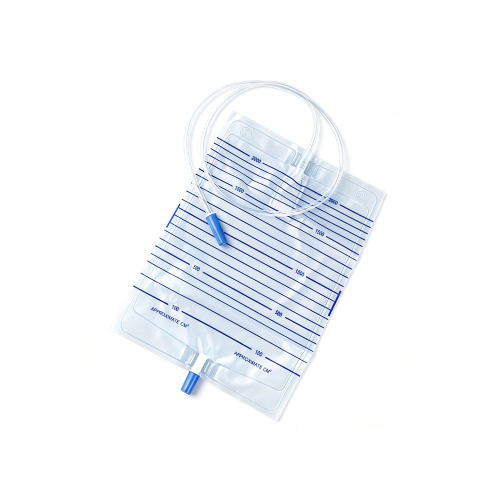 1000ml/1500ml/2000ml medicinska vrećica za jednostavno pražnjenje urina s ventilom za povlačenje i guranje
