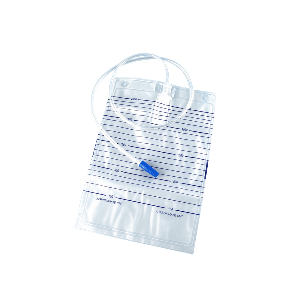 1000ml/1500ml/2000ml sterilne opcije medicinske kvalitete netoksična PVC vrećica za urin bez ventila